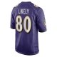 Men's Baltimore Ravens Isaiah Likely Nike Purple Player Game Jersey