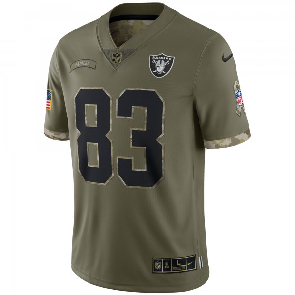 Men's Las Vegas Raiders Nike Olive 2022 Salute To Service Limited Jersey