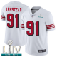 San Francisco 49ers #91 Arik Armstead White Rush Super Bowl LIV Bound Men's Stitched NFL Vapor Untouchable Limited Jersey