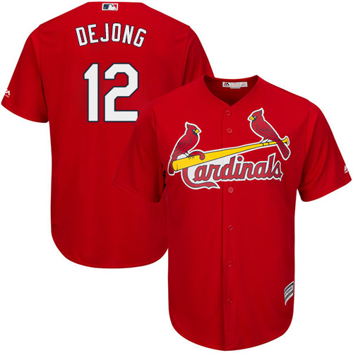 St. Louis Cardinals #12 Paul DeJong Red New Cool Base Stitched MLB Jersey