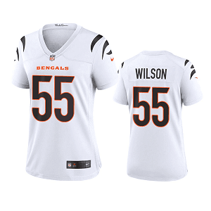 Women's Cincinnati Bengals #55 Logan Wilson White 2021 Game Jersey