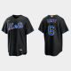 Men's New York Mets #6 Starling Marte Black Alternate MLB Jersey