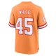 Men's Tampa Bay Buccaneers Devin White Nike Orange Throwback Game Jersey