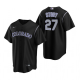 Men's Colorado Rockies Trevor Story Nike Black Replica Alternate Jersey