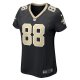 Women's New Orleans Saints Shaquan Davis Nike Black  Game Jersey