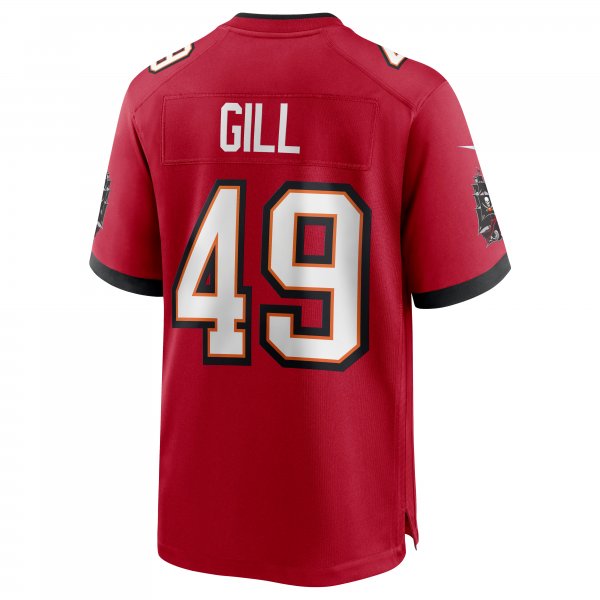 Men's Tampa Bay Buccaneers Cam Gill Nike Red Game Jersey