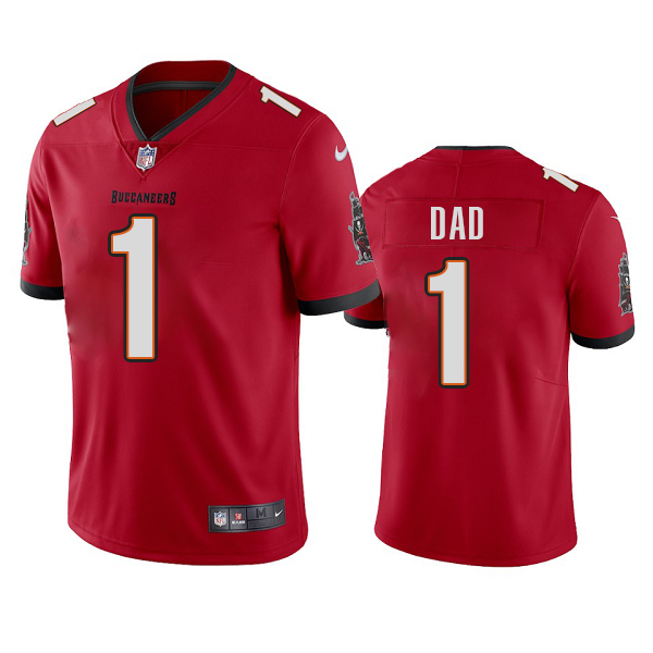 Men's Tampa Bay Buccaneers #1 Dad Red 2020 Vapor Limited Nike NFL Jersey