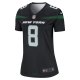 Women's New York Jets Aaron Rodgers Nike Stealth Black Alternate Legend Player Jersey