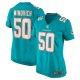 Women's Miami Dolphins Chase Winovich Nike  Aqua Team Game Jersey