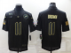 Men's Nike Philadelphia Eagles #11 A.J. Brown Black Gold 2020 Salute To Service Stitched NFL Limited Jersey