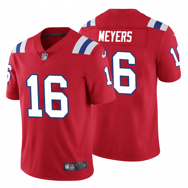 Men's New England Patriots #16 Jakobi Meyers Vapor Untouchable Limited Red Jersey