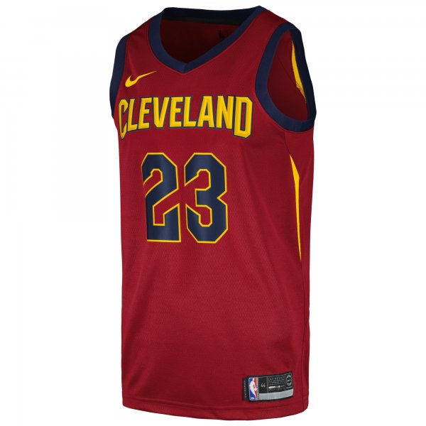 Men's Cleveland Cavaliers LeBron James Nike Wine Swingman Player Jersey - Icon Edition