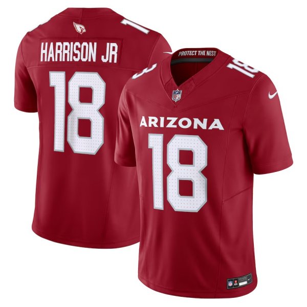 Men's Arizona Cardinals #18 Marvin Harrison Jr. Nike Cardinal Vapor F.U.S.E. Limited Jersey