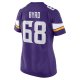 Women's Minnesota Vikings Henry Byrd Nike  Purple Team Game Jersey