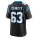 Men's Carolina Panthers Austin Corbett Nike Black Team Game Jersey