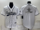 Men's Dallas Cowboys Blank White Stitched Baseball Cool Base Jersey