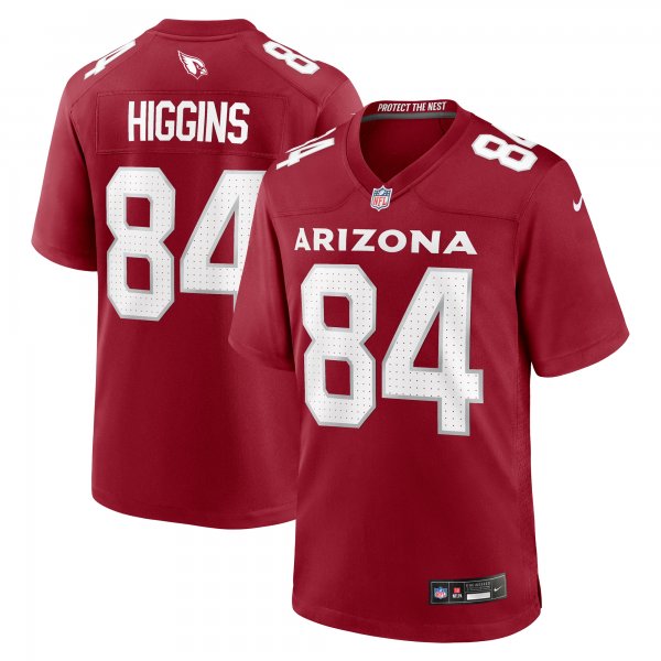 Men's Arizona Cardinals Elijah Higgins Nike  Cardinal Team Game Jersey