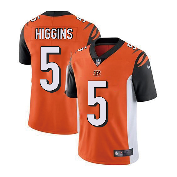 Youth Cincinnati Bengals #5 Tee Higgins Nike Orange Limited Game Player Jersey