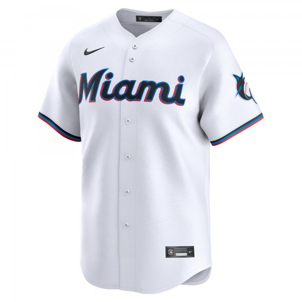 Men's Miami Marlins Sandy Alcantara Nike White Home Limited Player Jersey