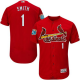 St. Louis Cardinals #1 Ozzie Smith Red Flexbase Collection Stitched MLB Jersey