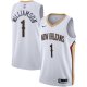 Men's New Orleans Pelicans Zion Williamson Nike White 2019/2020 Swingman Jersey - Association Edition