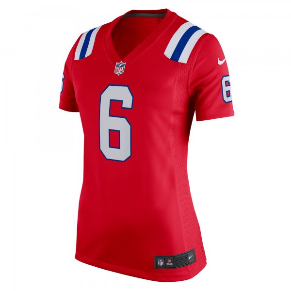 Women's New England Patriots Christian Gonzalez Nike Red Alternate Team Game Jersey