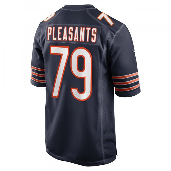 Men's Chicago Bears Austen Pleasants Nike  Navy  Game Jersey