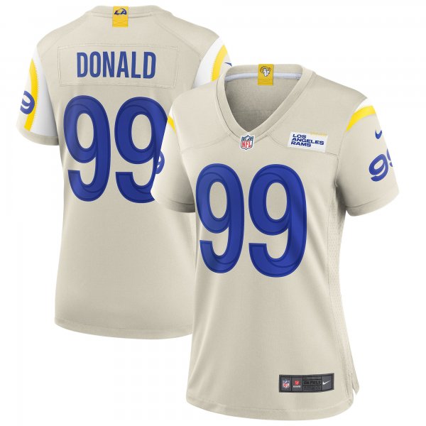 Women's Los Angeles Rams Aaron Donald Nike Bone Player Game Jersey