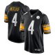 Men's Pittsburgh Steelers #4 DK Metcalf Nike Black Game Player Jersey