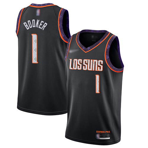 Phoenix Suns #1 Devin Booker Black NBA Swingman City Edition 2019/20 Jersey