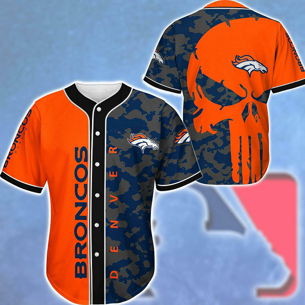 Denver Broncos NFL 3D Digital Printed Fashion Baseball Legend Jersey