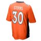 Men's Denver Broncos Caden Sterns Nike Orange Game Jersey