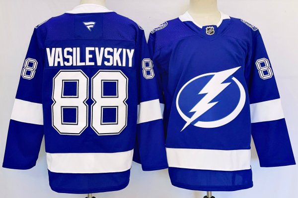 Men's #88 Andrei Vasilevskiy Tampa Bay Lightning Blue City Edition Jersey