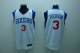 Men's Philadelphia 76ers #3 Allen Iverson Stitched White NBA Jersey