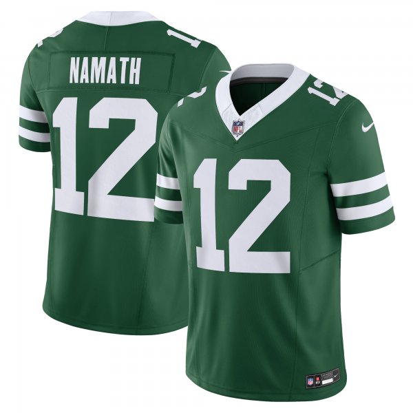 Men's New York Jets Joe Namath Nike Legacy Green Vapor F.U.S.E. Limited Jersey