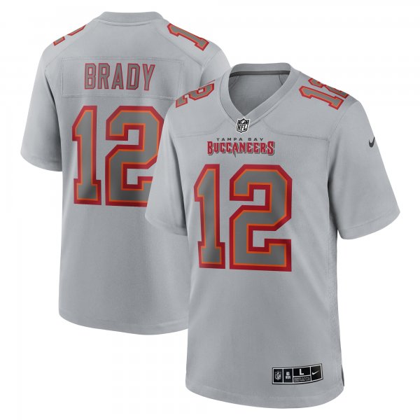 Men's Tampa Bay Buccaneers Tom Brady Nike Gray Atmosphere Fashion Game Jersey