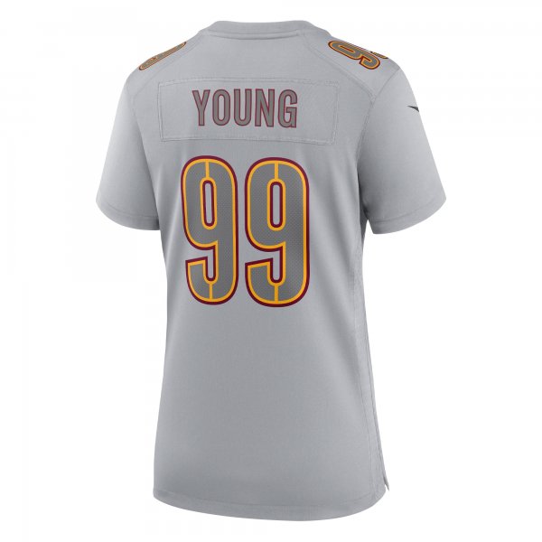 Women's Washington Commanders Chase Young Nike Gray Atmosphere Fashion Game Jersey