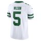 Men's New York Jets Garrett Wilson Nike Legacy White Vapor F.U.S.E. Limited Jersey