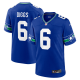 Men's Seattle Seahawks #6 Quandre Diggs Nike Royal Throwback Player Limited Jersey