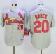 St. Louis Cardinals #20 Lou Brock Grey Cool Base Stitched MLB Jersey