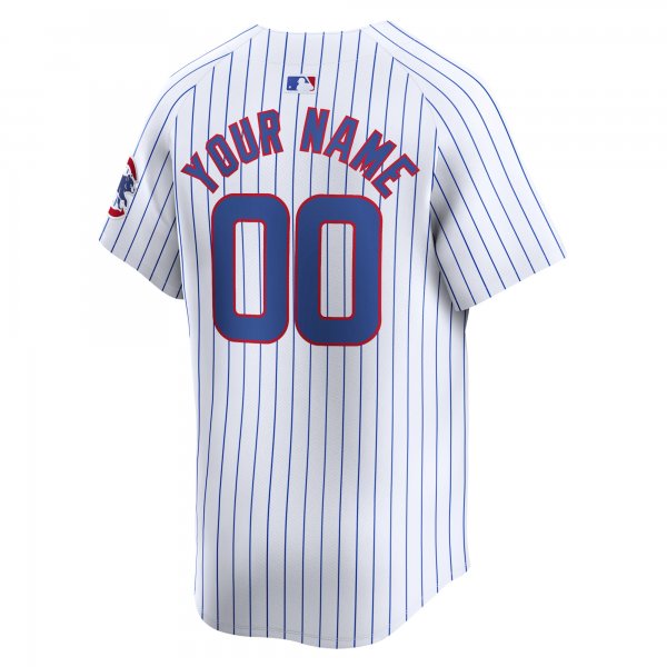 Men's Chicago Cubs Nike White Home Limited Custom Jersey