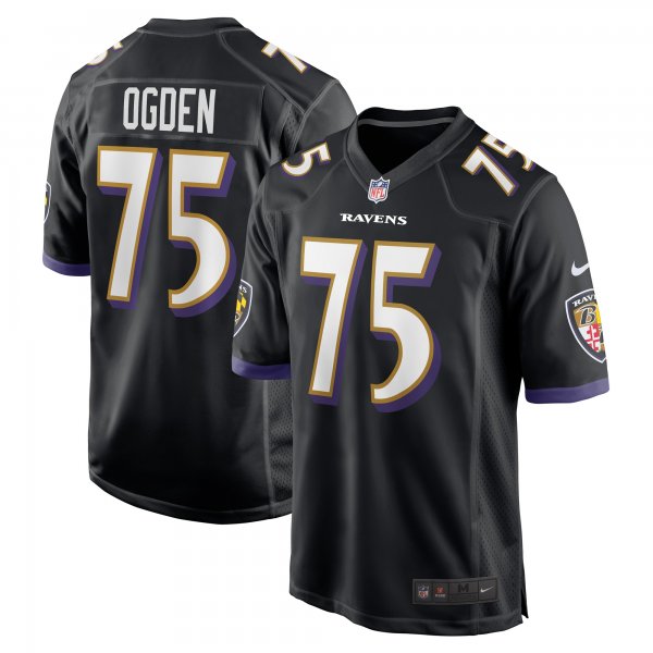 Men's Baltimore Ravens Jonathan Ogden Nike Black Retired Player Jersey