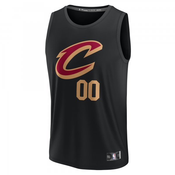 Youth Cleveland Cavaliers  Fanatics Black Fast Break Replica Custom Jersey - Statement Edition