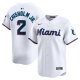 Men's Miami Marlins #22 Jazz Chisholm Jr. Nike White Home Limited Player Jersey