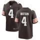 Youth Cleveland Browns #4 Deshaun Watson Game Brown Jersey