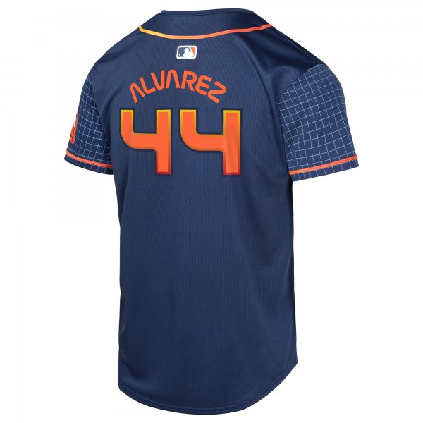 Youth Houston Astros Yordan Alvarez Nike Navy City Connect Limited Player Jersey