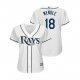 Women's Tampa Bay Rays Joey Wendle Majestic Home 2019 Cool Base MLB Jersey