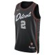 Unisex Detroit Pistons Cade Cunningham Nike Black 2023/24 Swingman Jersey - City Edition