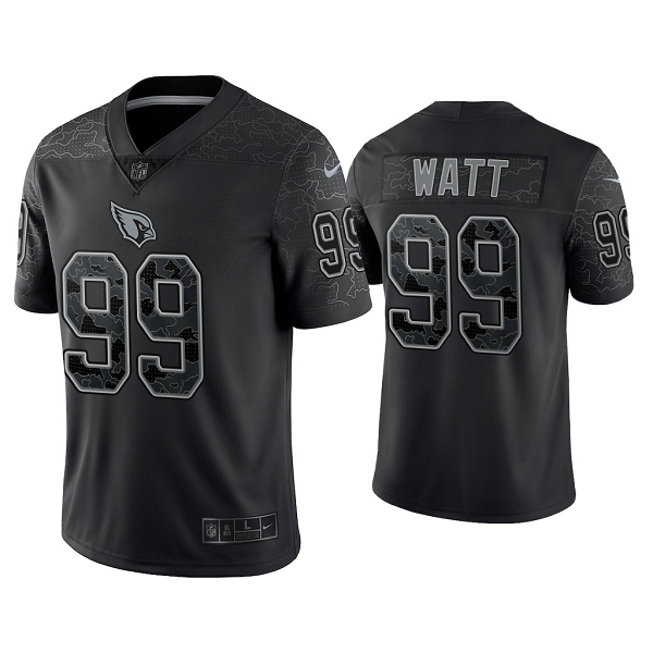 Men's Nike NFL Arizona Cardinals J.J. Watt Reflective Limited Black Jersey