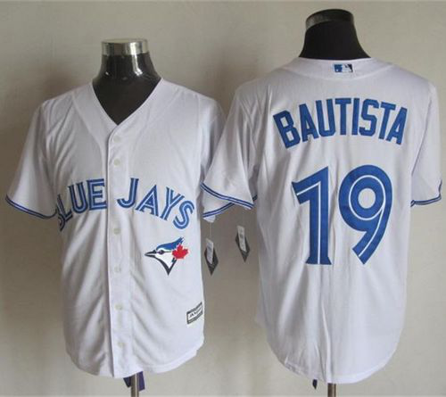 Toronto Blue Jays #19 Jose Bautista White New Cool Base Stitched MLB Jersey